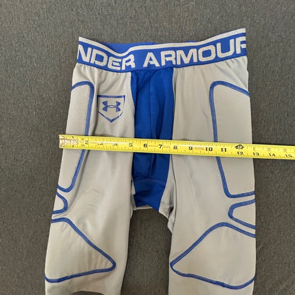 Under Armour Men's Small‎ Compression Shorts – Gray/Blue HeatGear - Picture 9 of 9